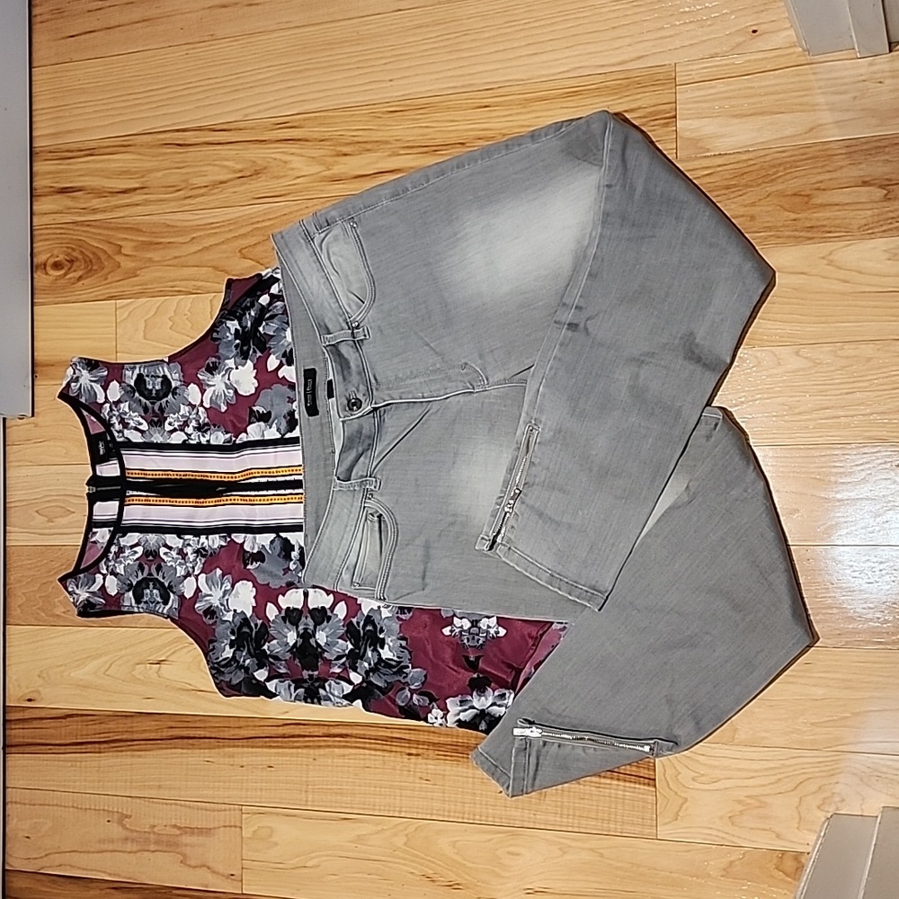 Gray jeans
